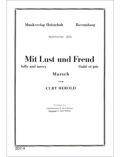 Mit Lust und Freud